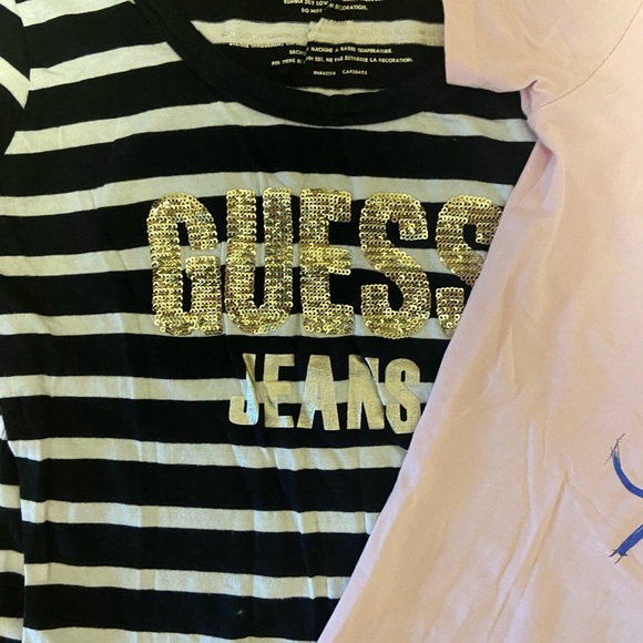Guess t shirts set of 2 girls cotton Sz 16 - Picture 4 of 8